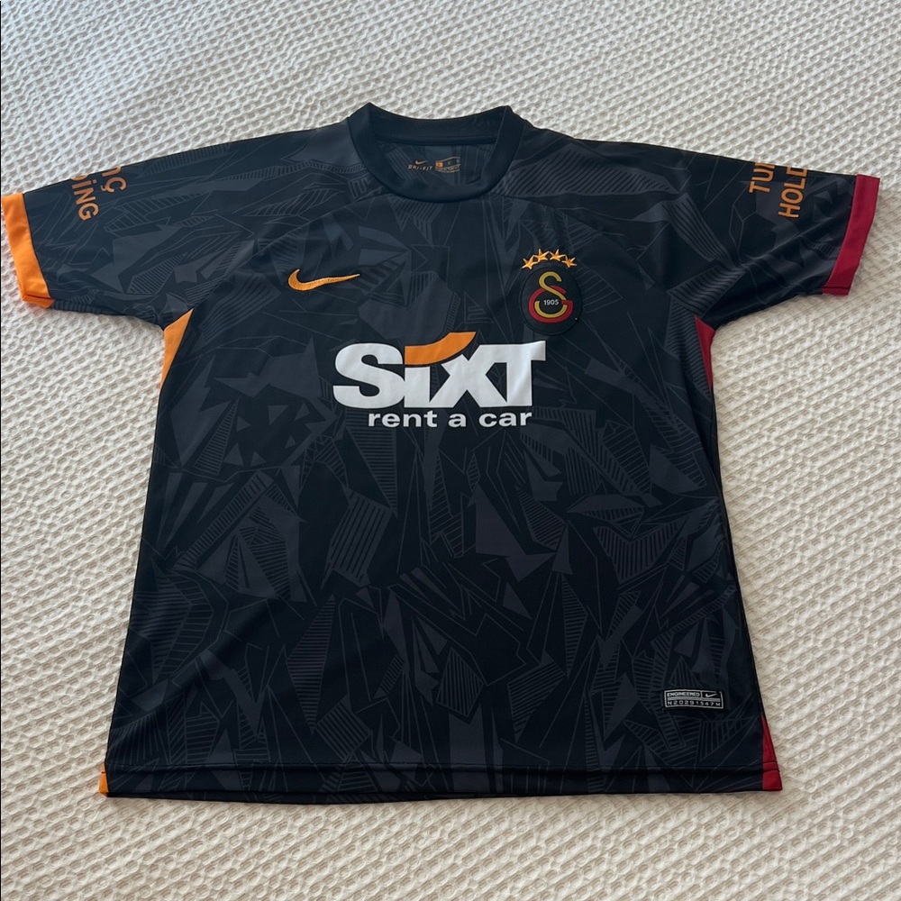 Nike Galatasaray Black and Orange Soccer Shirt